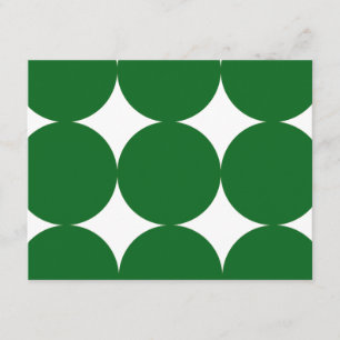 Green and White Modern Polka Dots RSVP card