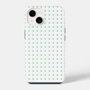 Green and white pattern iPhone 14 case