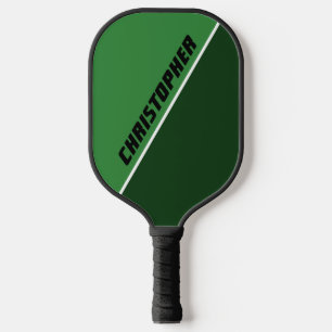 Green And White Personalised Custom Pickleball Paddle