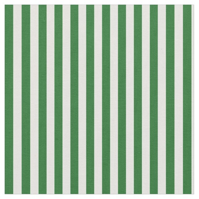 Green and White Striped Craft Fabric (Close Up)