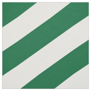 Green and white striped pattern fabric