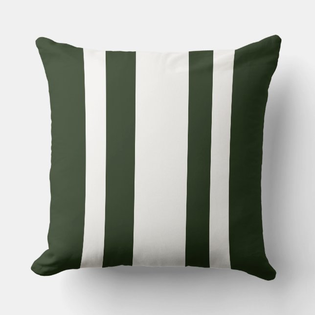 Green And White Stripes Decorator   Cushion (Front)