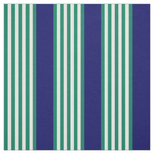 Green and white stripes pattern with navy blue fabric
