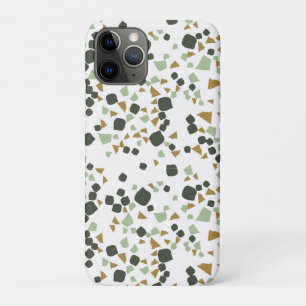 Green and White terrazzo Minimal modern iPhone 11 Pro Case