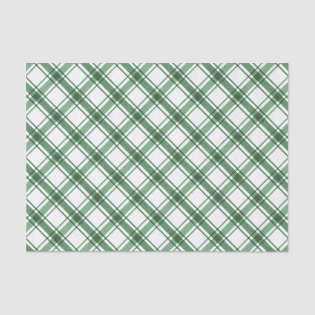 Green and White Tissue Paper (Front)