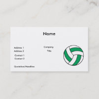 green and white volleyball
