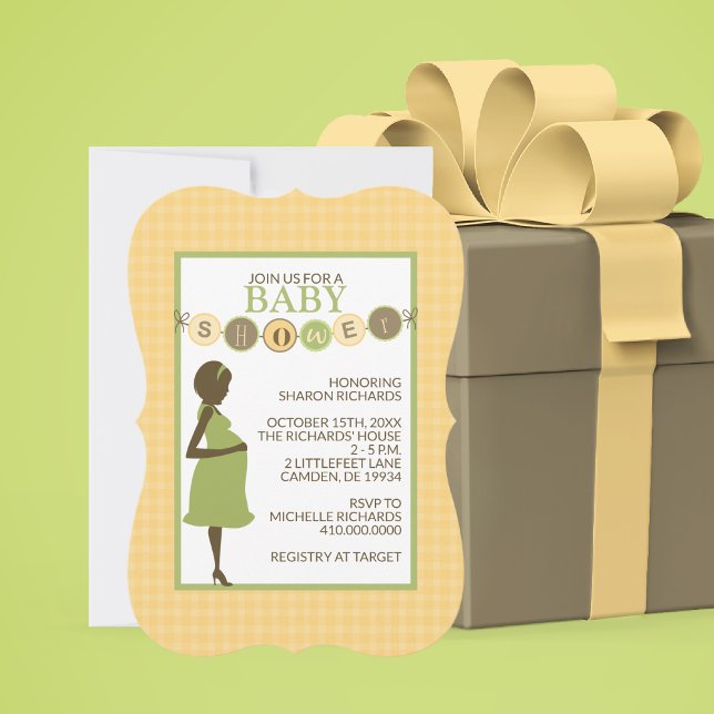 Green and Yellow Baby Shower Invitation (Creator Uploaded)