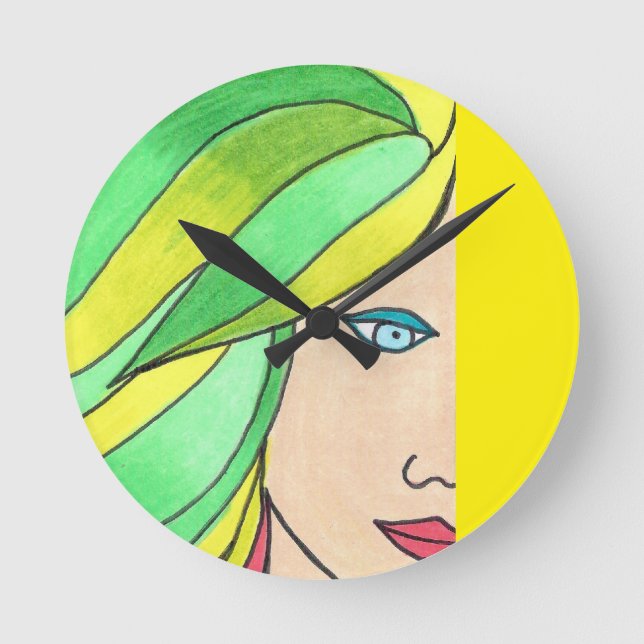 Green and Yellow Clock Face (Front)