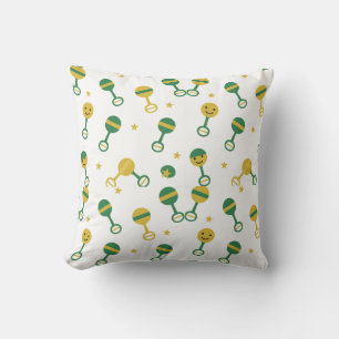 Green and yellow cushion