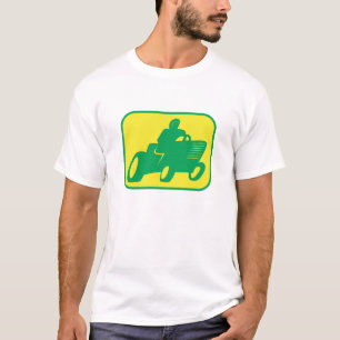 Green and Yellow Lawnmower Racer T-Shirt