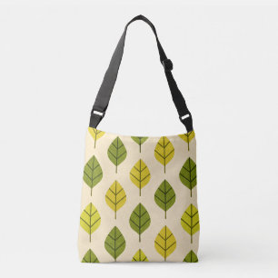 Green and Yellow Leaves Crossbody Bag