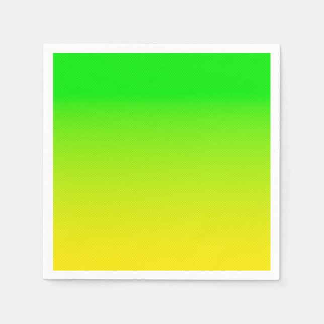 Green and yellow neon gradient napkin (Front)