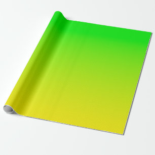 Green and yellow neon gradient wrapping paper