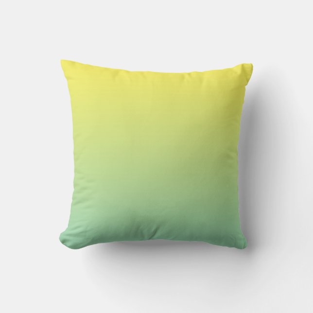 “Green And Yellow Ombre” Cushion (Front)