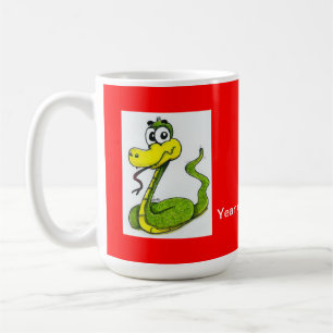 Green and Yellow Snake Coffee Mug