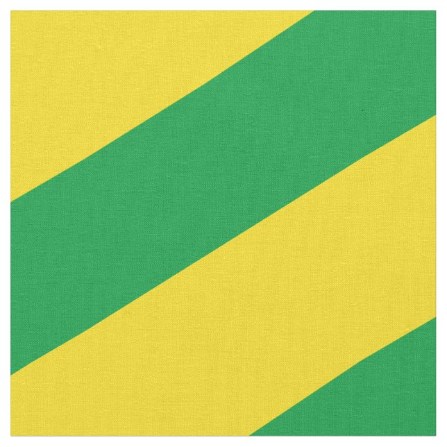 Green and yellow striped pattern fabric (Close Up)