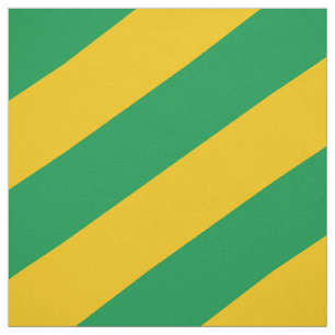 Green and yellow striped pattern fabric
