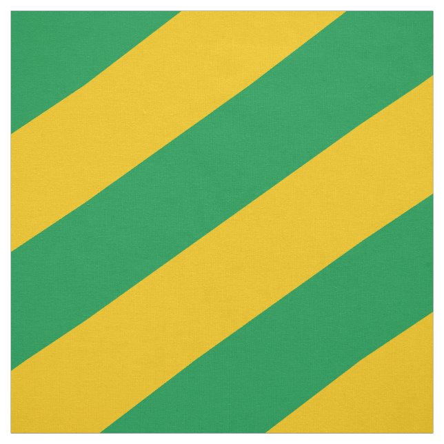 Green and yellow striped pattern fabric (Swatch)