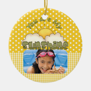 Green and Yellow Sunshine Ornament