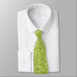 Green and Yellow Vintage Paisley Pattern Tie<br><div class="desc">The elegant green vintage floral paisley pattern on a light yellow background can be changed to any colour against green paisley.</div>