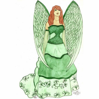 Green Angel Sculpture Standing Photo Sculpture