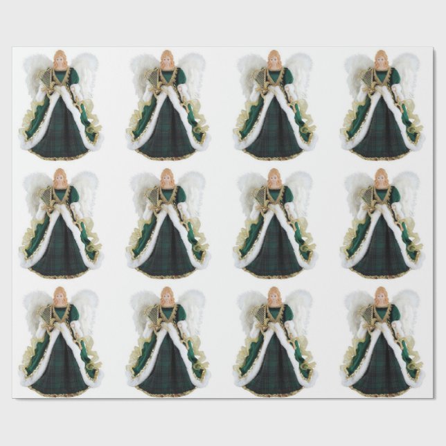 Green Angel  Wrapping Paper (Flat)