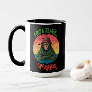 Green Angry Monkey Mug