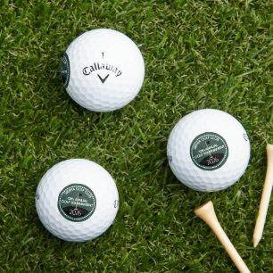 Green Annual Tournament Golf Club Name Balls