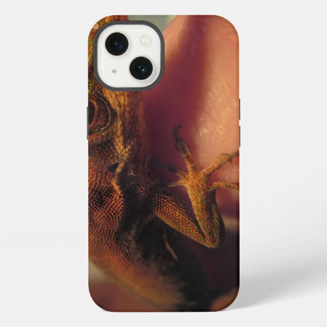 Green Anole Lizard iPhone Case (Back)