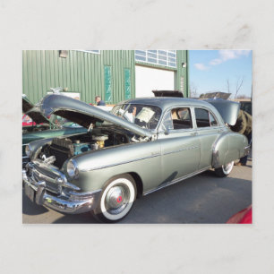 Green Antique Car, 1 Postcard