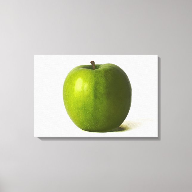Green Apple 24x16 (60x40cm) waccnm Canvas Print (Front)