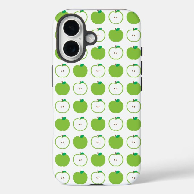 Green Apple Candy Pattern Case-Mate iPhone Case (Back)