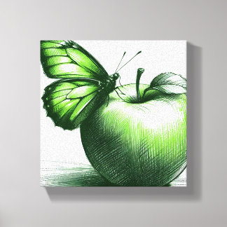 Green Apple Canvas Print