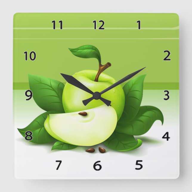 Green Apple Clock (Front)