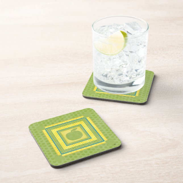 Green Apple Coaster (Right Side)