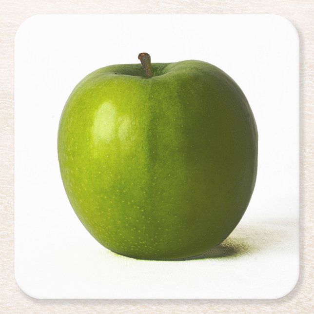 Green Apple coastercna Square Paper Coaster (Front)