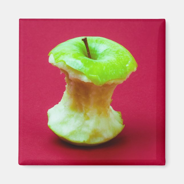Green apple core magnet (Front)