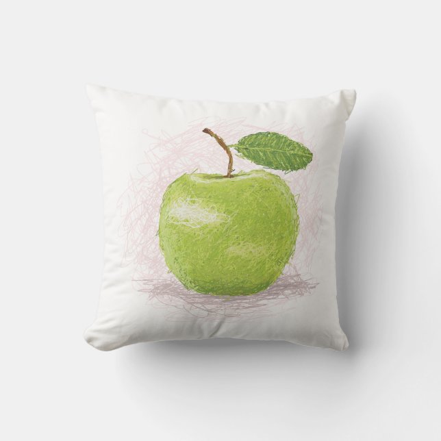 green apple cushion (Front)