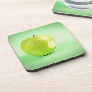 "Green Apple" Cute Photo. Buy Now Coaster