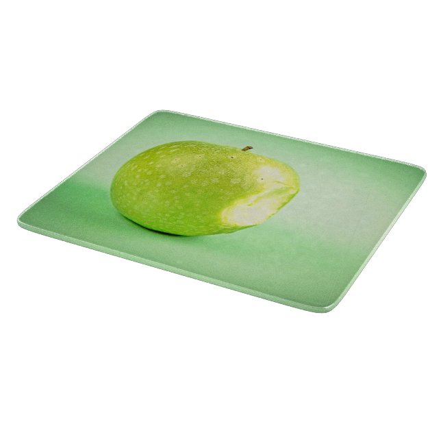 "Green Apple" Cute Photo. Buy Now Cutting Board (Corner)