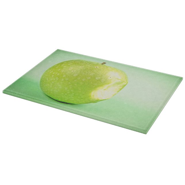 "Green Apple" Cute Photo. Buy Now Cutting Board (Corner)