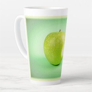 "Green Apple" Cute Photo. Buy Now Latte Mug