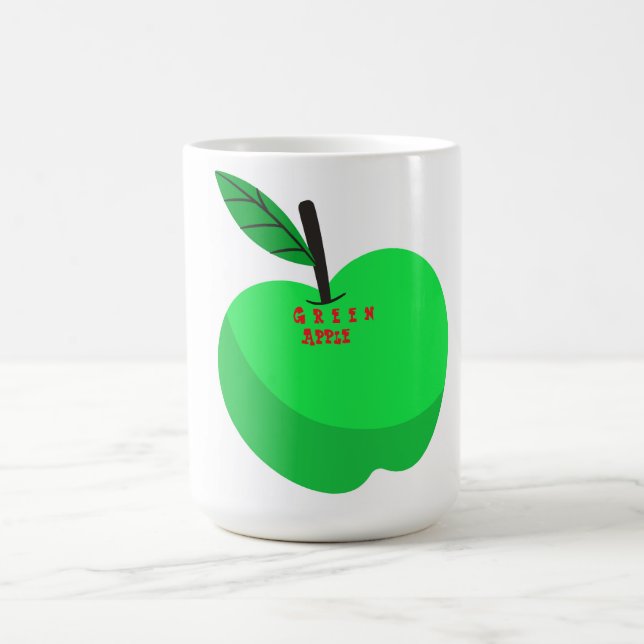GReen  apple design Coffee Mug (Center)