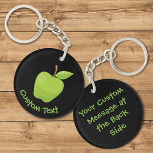 Green Apple Keychain