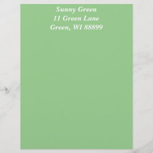 Green Apple Letterhead Template
