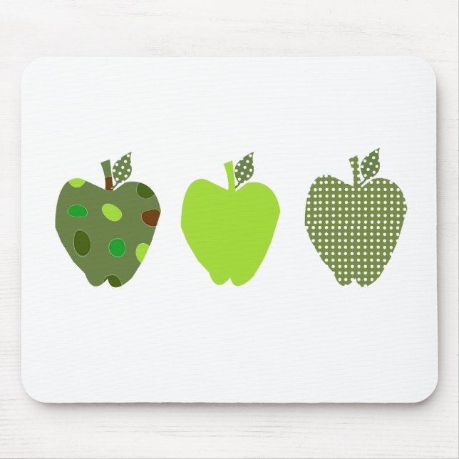 Green Apple Mouse Mat (Front)