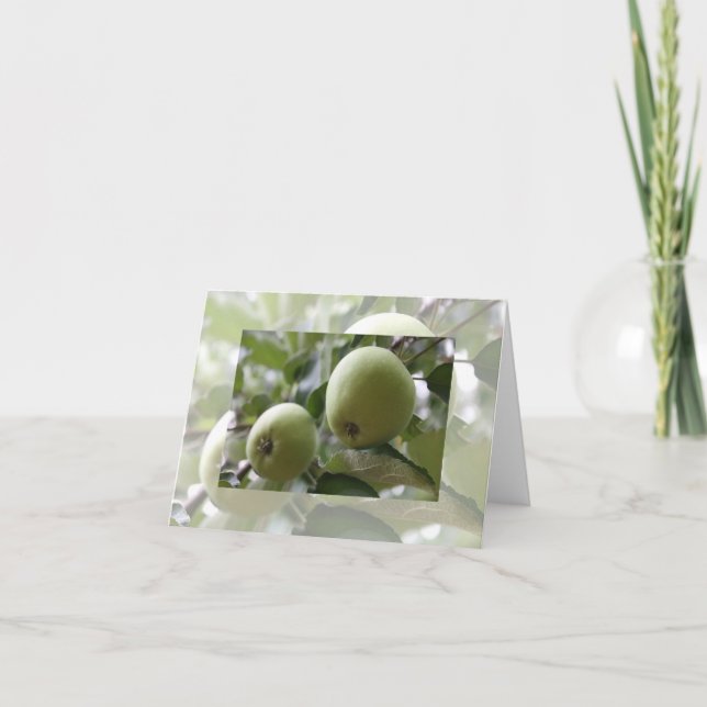 Green Apple Notecard (Front)