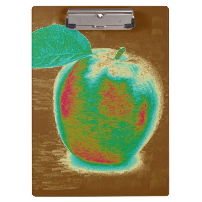 Green Apple Painting Clipboard (Front)