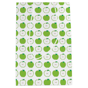 Green Apple Pattern Gift Bag