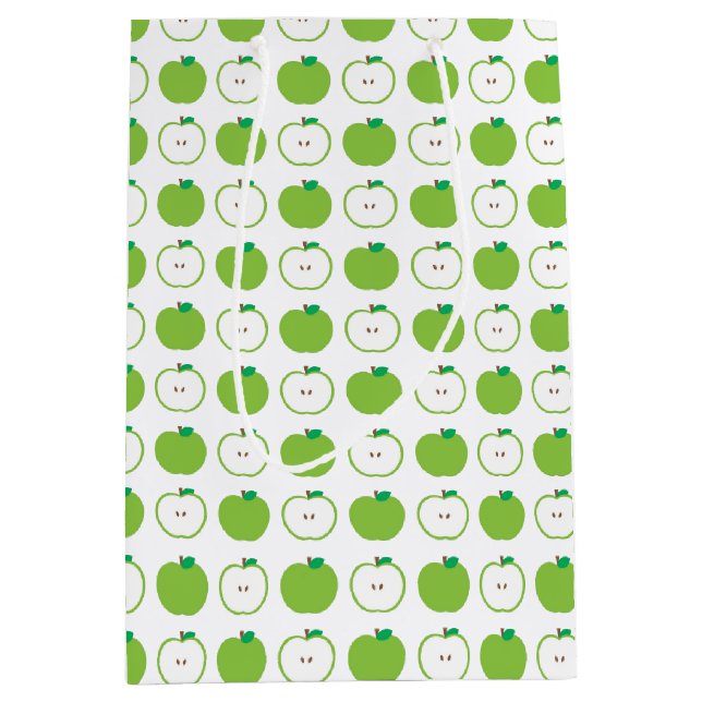 Green Apple Pattern Gift Bag (Front)